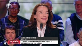 "Une pensée pour Edouard Philippe qui apprend que son successeur démissionne pour la diffusion de photos intimes. Et un clin d’œil à Michel Rocard, Matignon, c'est une emmerde par jour !" Marie-Anne Soubré