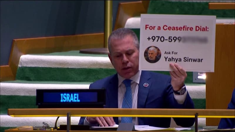 Gilad Erdan, l'ambassadeur d'Israël à l'ONU, le 12 décembre 2023