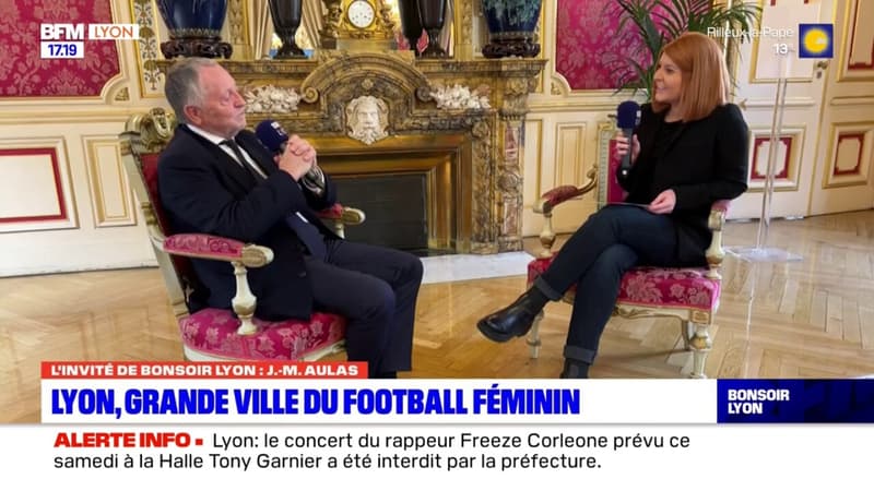 La fête du foot féminin: Jean-Michel Aulas évoque le match entre les Bleues et l'Allemagne au Groupama Stadium