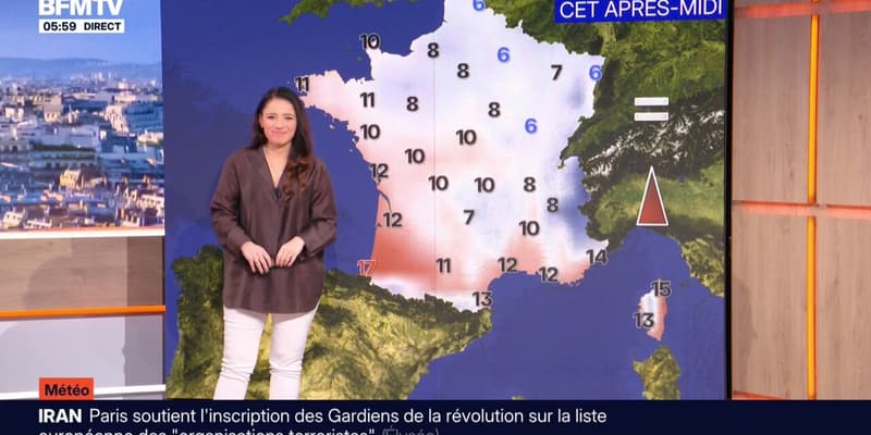 De la pluie dans l'Ouest et des éclaircies sur le reste du pays, avec des températures comprises entre 6°C et 17°C... La météo de ce jeudi 29 janvier