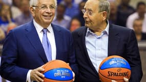 David Stern aux côtés du patron du Magic d'Orlando, Rich DeVos