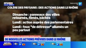 Crise agricole: de nouvelles mobilisations prévues dans le Rhône
