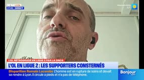 L'OL rétrogradé en ligue 2: les supporters consternés