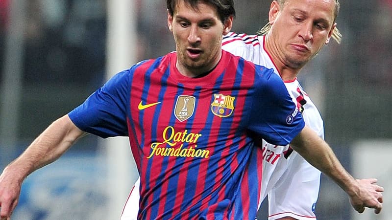 Lionel Messi face à Philippe Mexès