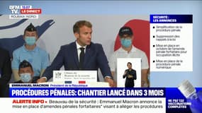 Emmanuel Macron annonce une Loi de programmation pour les sécurités intérieures pour "penser la police de 2030"
