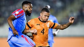 CAN 2024 - RD Congo-Zambie - Cédric Bakambu et Charlie Musonda, le 17 janvier 2024