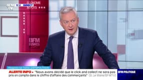 Bruno Le Maire: "Tous les rayons des produits qui ne sont pas essentiels doivent être fermés" dans les grandes surfaces