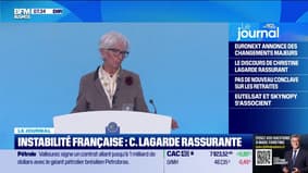Instabilité française: Christine Lagarde "convaincue" que la France réduira cette "incertitude"
