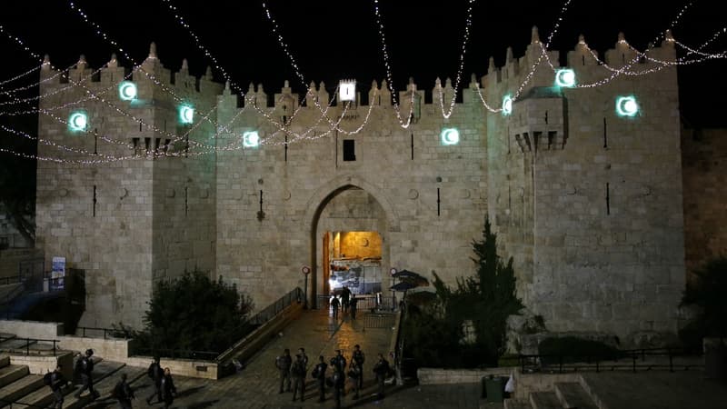 La Porte de damas à Jérusalem. 