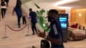 Maxwel Cornet et l'OL de retour à l'hôtel