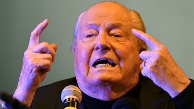 Jean-Marie Le Pen lors d'un meeting à Palavas-les-Flots, le 21 janvier 2017.