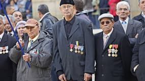 Harkis lors d'une cérémonie aux Invalides en 2010