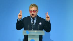 Elton John à Kiev le 12 septembre 2015.
