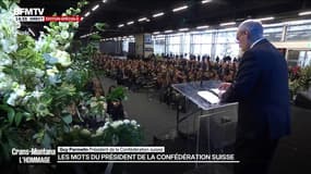 Hommage à Crans-Montana: "L'espérance est à venir", assure Guy Parmelin, président de la Confédération suisse
