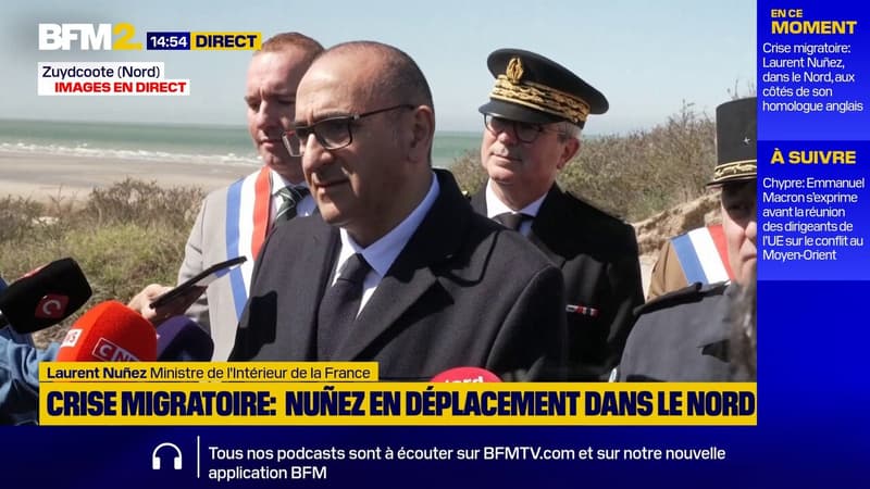 Immigration clandestine: "Depuis le début de l'année, le nombre de migrants qui ont réussi à se rendre au Royaume-Uni a diminué de 56%", déclare Laurent Nuñez