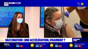 Centre de vaccination de Gerland: "on est passé à 1.200 injections par jour" indique la médecin référente