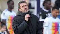 Stéphane Gilli avec le Paris FC, à Charléty (Paris) le 11 janvier 2025