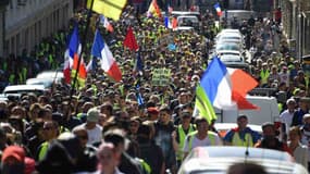 Des gilets jaunes mobilisés à Montpellier, le samedi 23 mars 2019