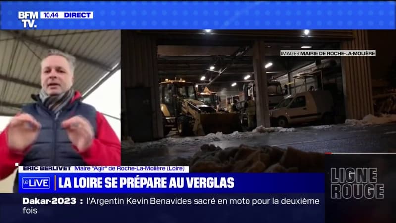 Dans le département de la Loire, ce maire explique comment il se prépare à affronter le verglas
