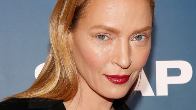 Uma Thurman à l'avant-première de "The Slap" à New York, le 9 février 2015. 