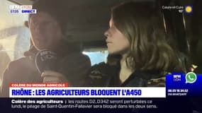 Rhône: les agriculteurs en colère bloquent l'A450
