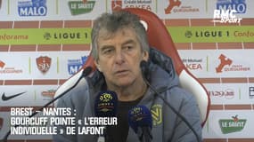 Brest – Nantes : Gourcuff pointe « l’erreur individuelle » de Lafont