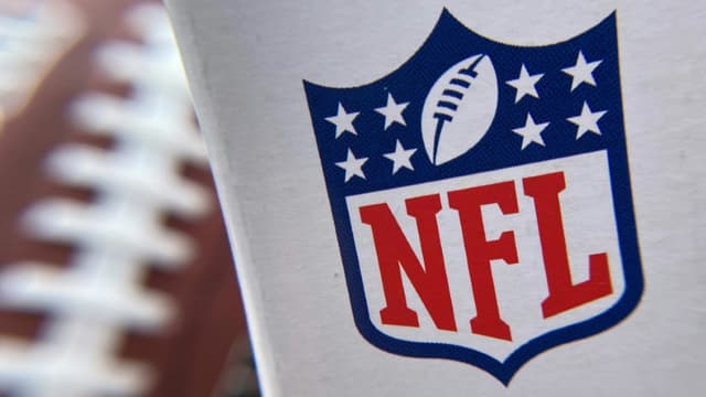Le logo de la NFL photographié le 24 juin 2020 à Los Angeles