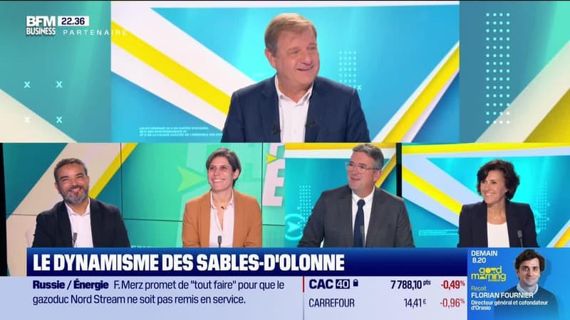 Pari ETI : Patrice Bégay reçoit Yannick Moreau (ANEL), François Ingenbleek (MER & BOIS), Priscille Gauthier (Groupe Tesson), et Marie Bevillon (La Sablaise) - 28/05