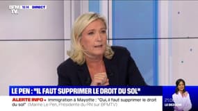 Marine Le Pen: "Emmanuel Macron n'a pas le courage" de régler le problème de l'immigration