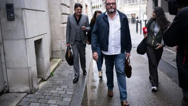 L'ex-anesthésiste Frédéric Péchier arrive au tribunal de Besançon le 9 septembre 2025.