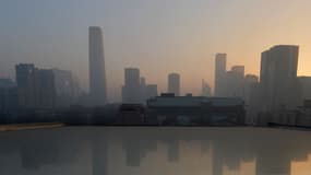 Nuage de pollution à Beijing le 14 janvier 2013.
