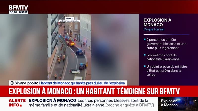 Explosion à Monaco: un habitant témoigne sur BFMTV