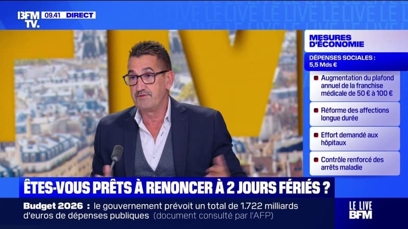 Suppression de deux jours fériés: 