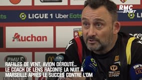 Lens : Vent, avion dérouté... le coach raconte la nuit à Marseille après le succès contre l'OM
