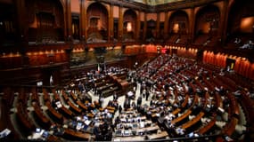 Le Parlement italien, durant l'élection du président, le 20 avril 2013.