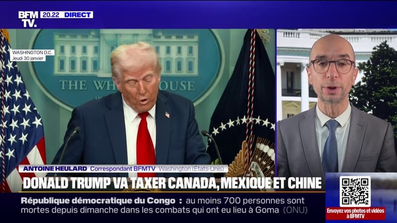 États-Unis: les droits de douane voulus par Donald Trump vont être appliqués sur les produits en provenance du Canada, du Mexique et de Chine dès le 1er février