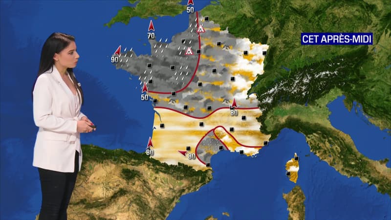 Météo: d'importantes précipitations attendues sur l'ouest de la France ce dimanche