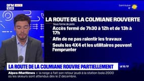 Alpes-Maritimes: la route de la Colmiane rouvre partiellement sous forme de piste