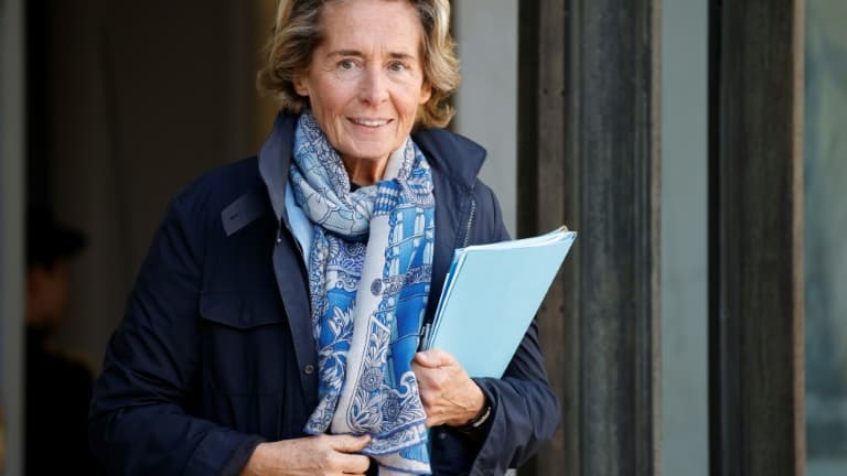 La ministre déléguée aux Collectivités territoriales Caroline Cayeux, à l'Elysée le 26 octobre 2022