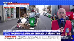 Thierry Delépine (CGT):  "La collecte des poubelles reprendra quand la réforme des retraites sera à la poubelle"