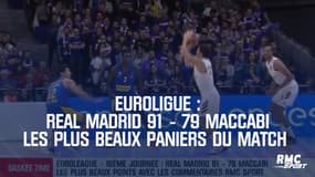 EuroLigue ; Real Madrid 91 - 79 Maccabi : Les plus beaux paniers du match