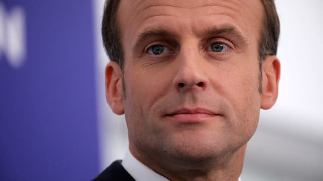 Emmanuel Macron lors d'un déplacement en Roumanie, le 9 mai 2019