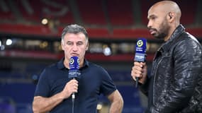 Christophe Galtier et Thierry Henry sur Prime Video, en septembre 2022