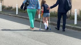 La jeune Mathilde fait partie des élèves blessés par la voiture de la femme de 83 ans qui a fauché un groupe de jeunes cyclistes.