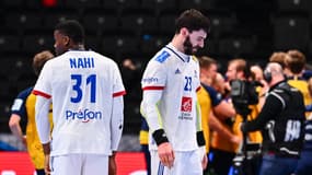 Fabregas et Nahi après la défaite en demi-finale de l'Euro de handball 2022