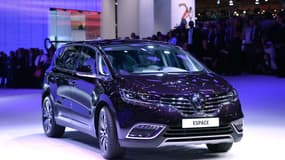 L'Espace 5 de Renault, ici au salon de l'Automobile de Paris en 2014, serait également mise en cause