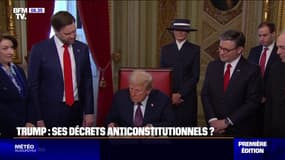 Investiture de Donald Trump: certains décrets considérés comme anticonstitutionnels mais pas enterrés
