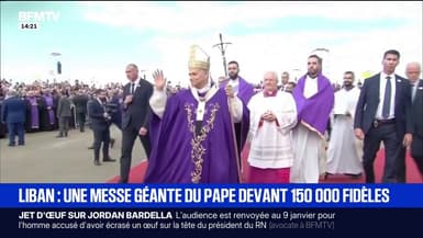 Voyage du pape au Liban: les images de la messe en pleine air devant 150.000 personnes