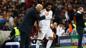 Zinedine Zidane et Marcelo, à Istanbul le 22 octobre 2019.