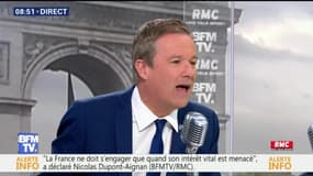 "Je ne suis pas à vendre!" lâche Nicolas Dupont-Aignan 